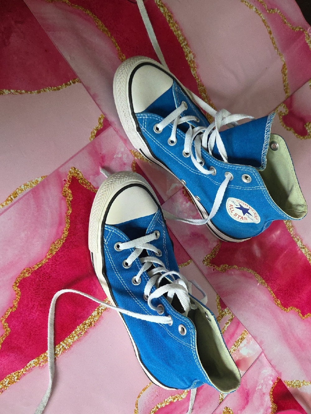 Converse UnisexBlue High-Top Canvas Sneakers